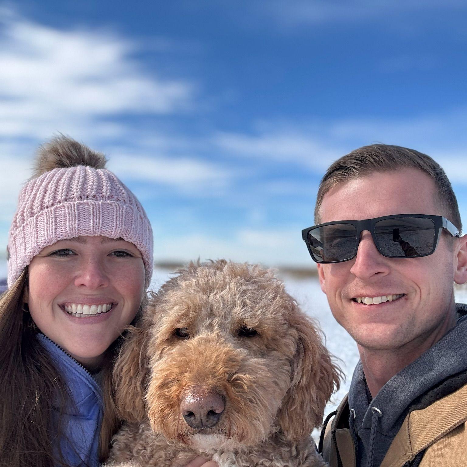 We took Trixie to the beach during the snow day in 2025!