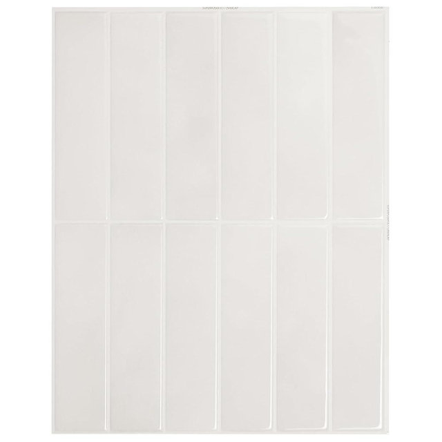 SMART TILES Peel and Stick Backsplash - 5 Sheets of 11.43" x 9" - 3D Adhesive Peel and Stick Tile Backsplash for Kitchen, Bathroom, Wall Tile (Essaouira, Pack of 5)