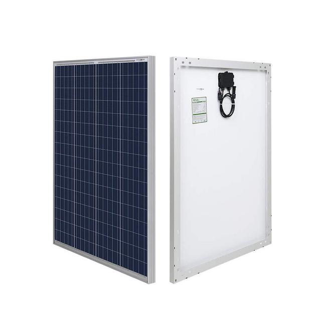 HQST 100 Watt 12 Volt Polycrystalline Solar Panel with MC4 Connectors High Efficiency Module PV Power for Battery Charging Boat, Caravan, RV and Any Other Off Grid Applications