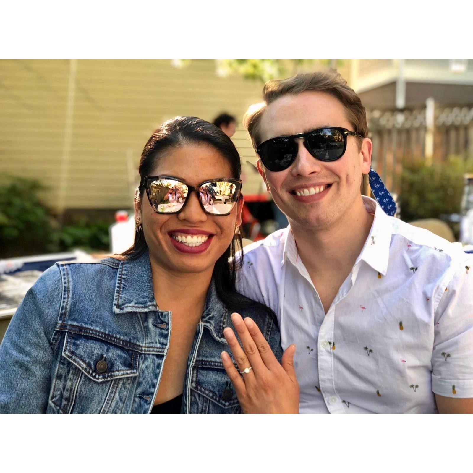 When we got engaged! 4.26.19