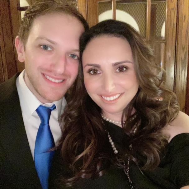 Our first wedding together