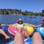 Tubing on the Deschutes River