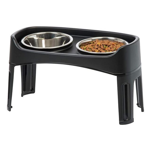 IRIS Elevated Dog Bowls - Elevated Dog Feeder - Adjustable Dog Bowl Stand for Small to Large Dogs
