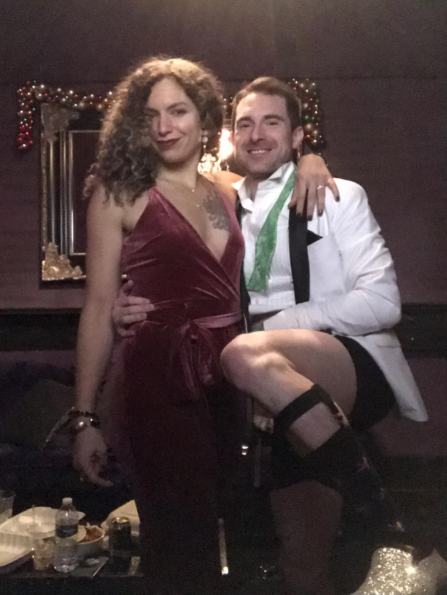 The couple celebrated many a sexy sloshy New Year together