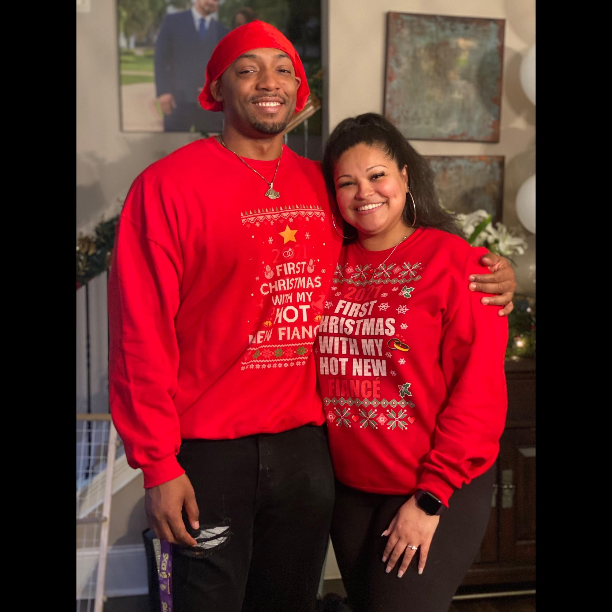Our first Christmas being engaged🫶🏽❤️