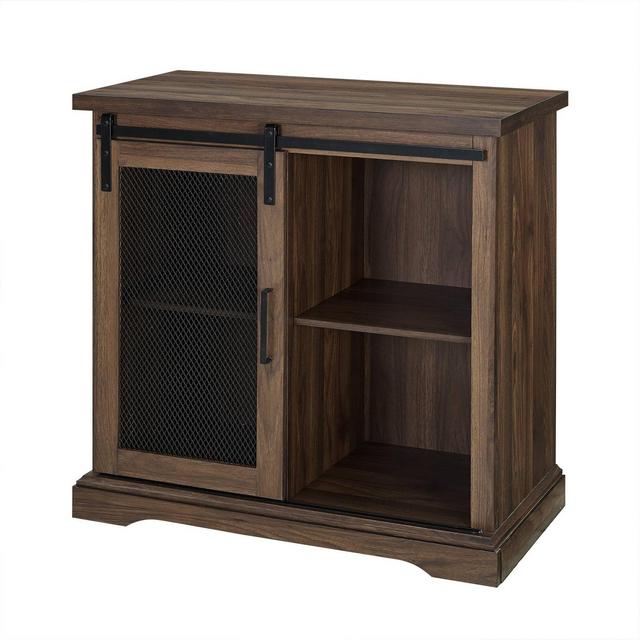 32" Farmhouse Buffet Dark Walnut - Saracina Home