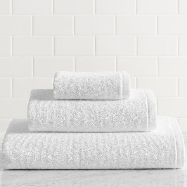 Essential Terry Towel, White, Washcloth