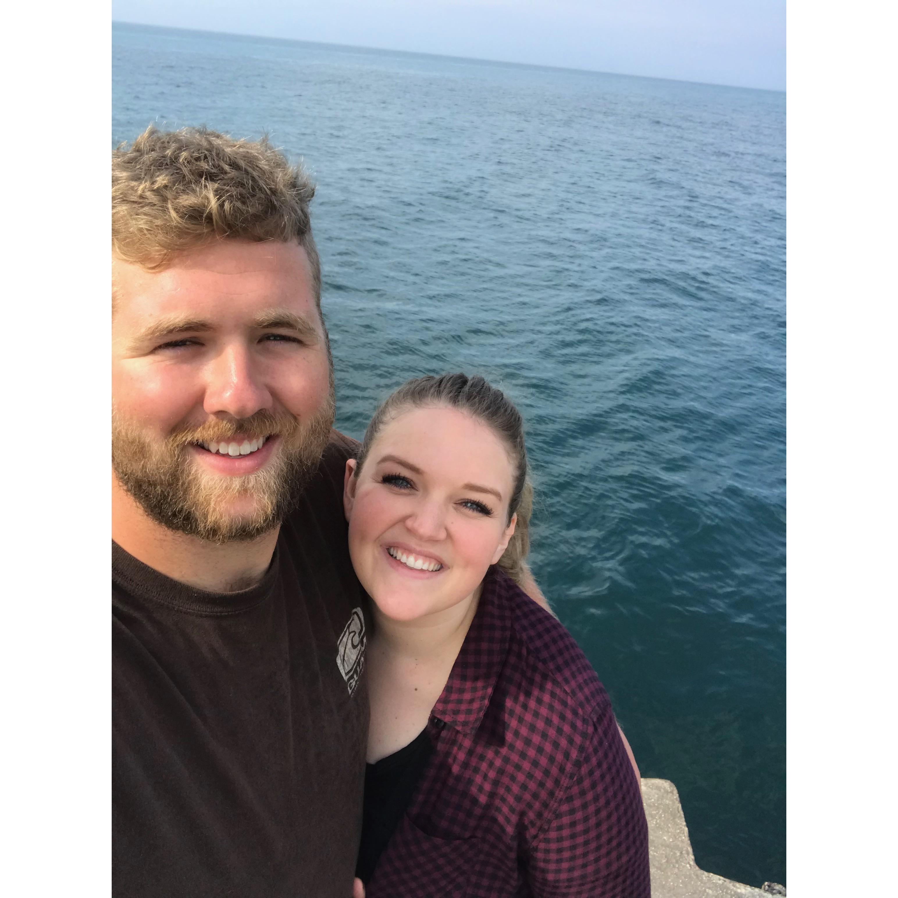 October 2018; Ludington, Lake Michigan.
Sam flew out to Michigan from Washington to meet Jordan for the first time one month after they started talking. To say they "clicked" is an understatement!