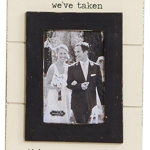 Mud Pie Wedding of All The Walks Picture Frame of All The