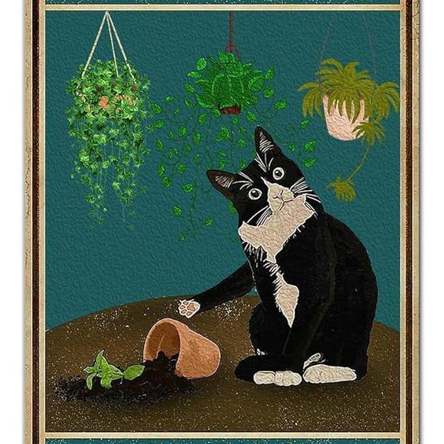 Bestylez Cute Cat Pictures Poster - Catio Accessories & Room Decor Gifts For Cat Lovers - 'I Do What I Want' Sign, 8 x 12 Inch