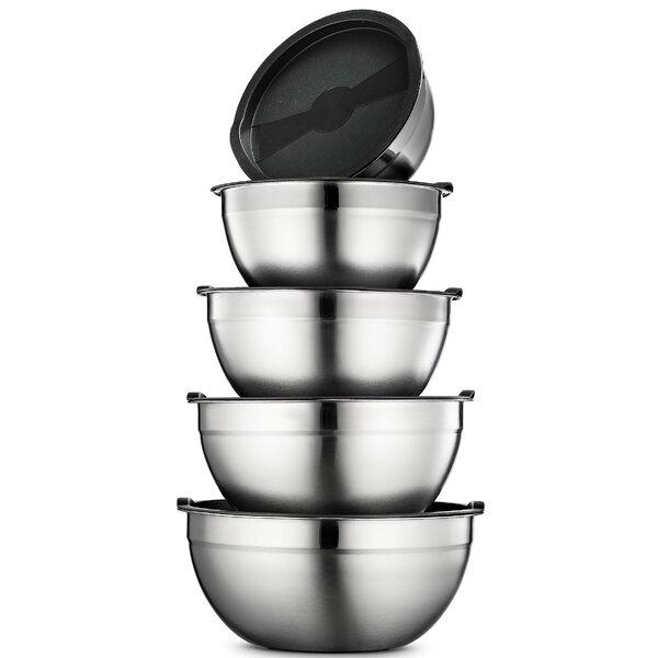 Klee 10 Piece Stainless Steel Mixing Bowl Set (Set of 10)