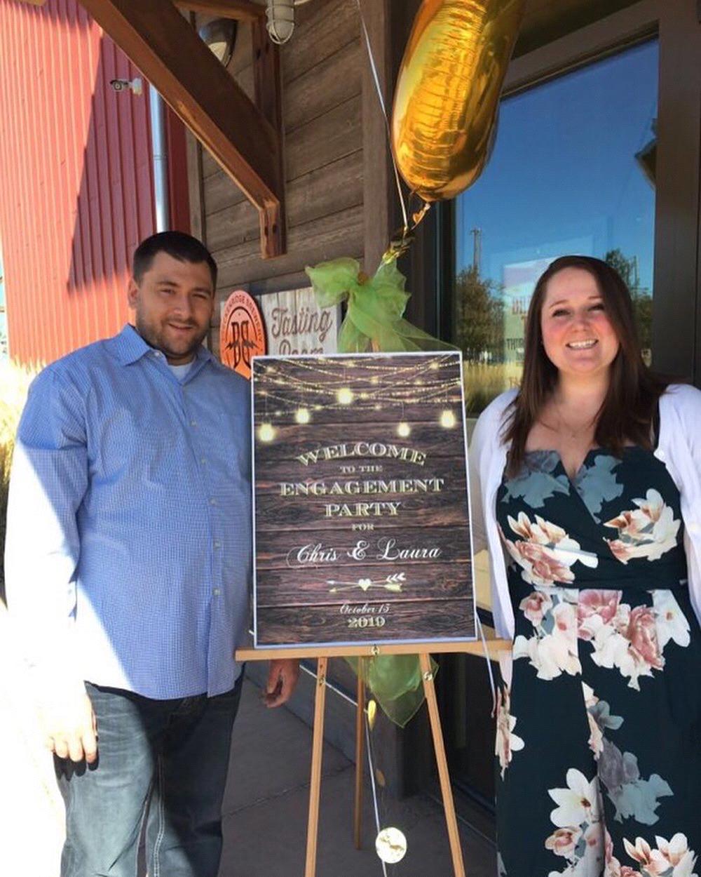 Our engagement party.