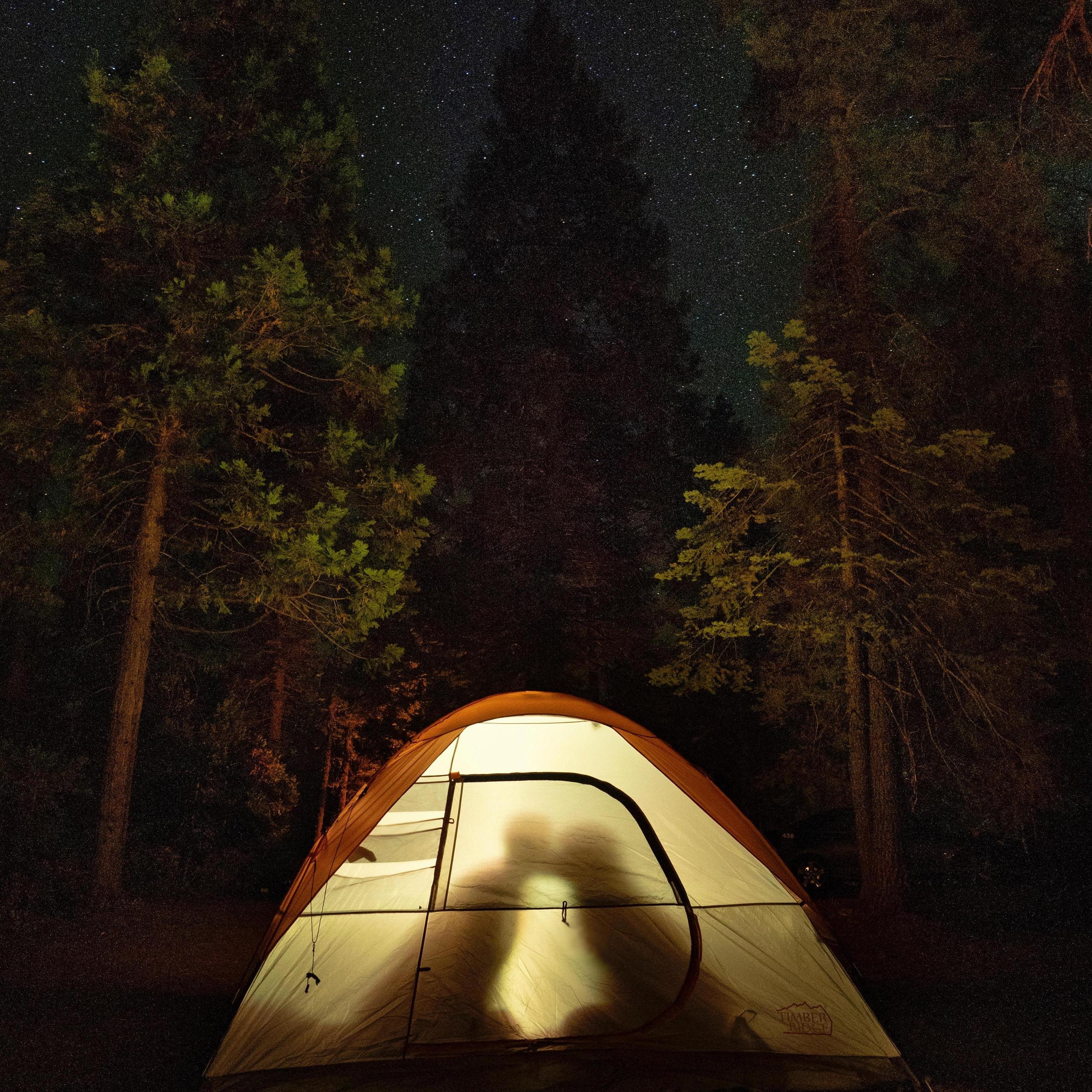 Camping under the stars