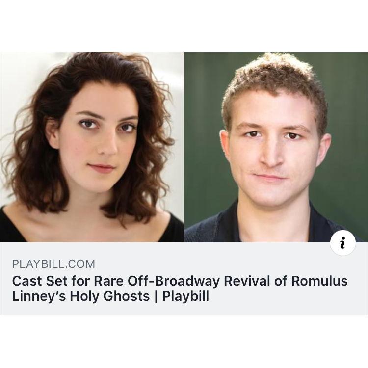 Oliver and Lizzy make their Off Broadway Debut!