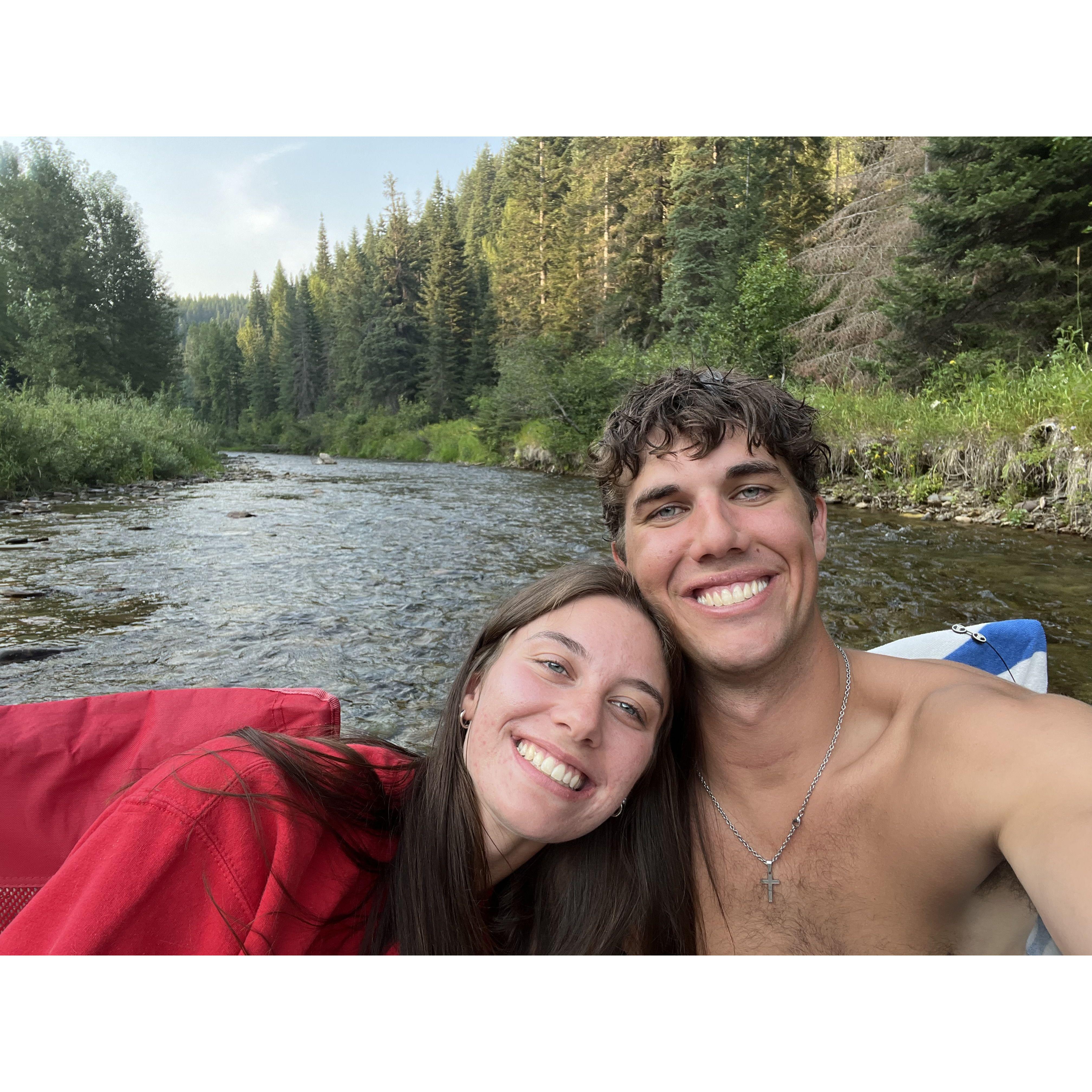David went to visit Autumn multiple weekends at Shoshone where she was working for the summer.