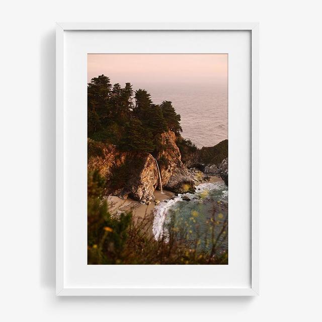 McWay Falls (Big Sur) 15x10, black frame, matted