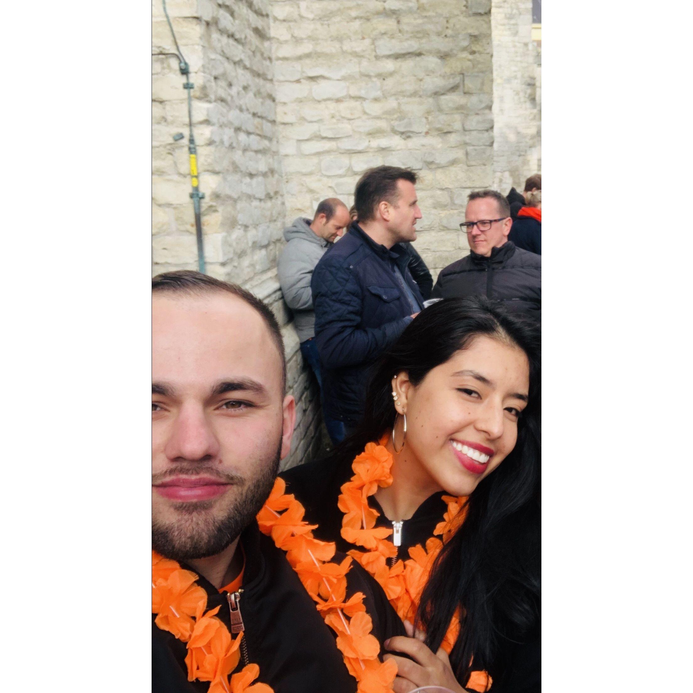 This is our first photo together on the second date on king's day 2019