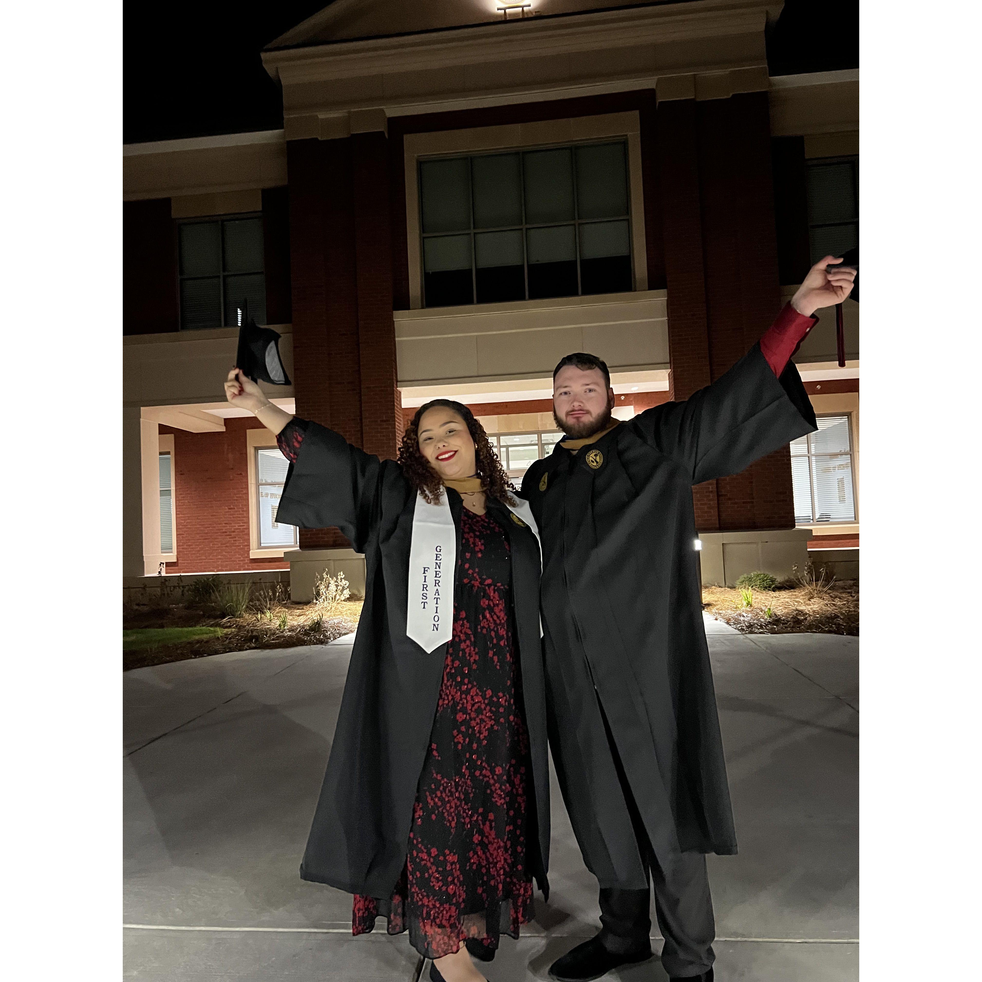 Us celebrating one of our biggest accomplishments together...Getting A College Degree!