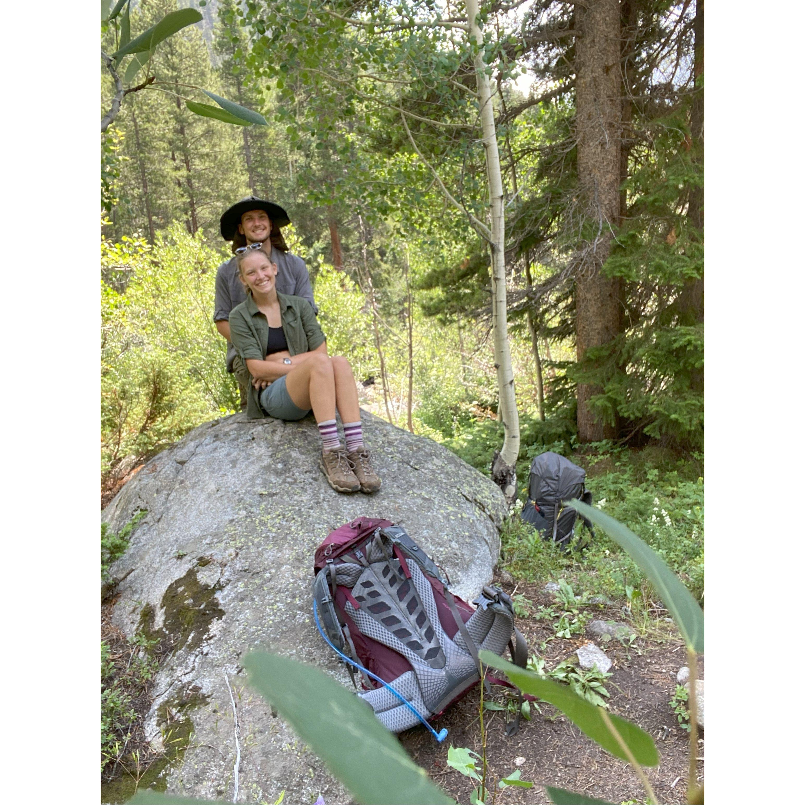 Aug 2021. Start of one of our first backpacking trips in the Gore Range of Colorado.