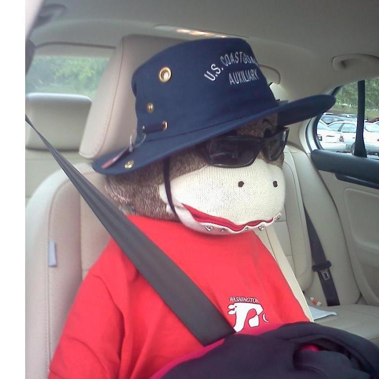 Krista's driving buddy on her first drive down to Florida to see Cian in 2012