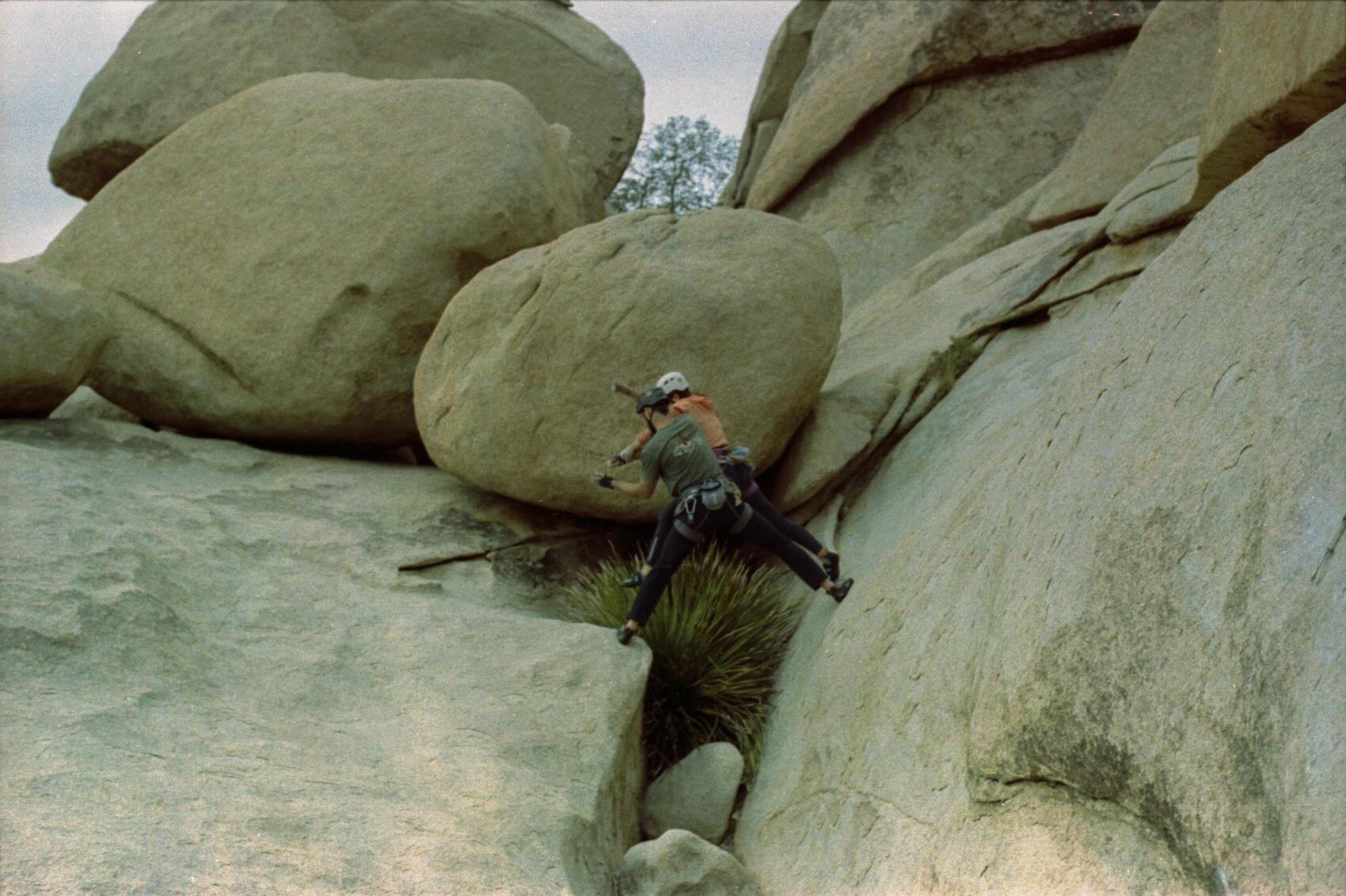 Who says chivalry is dead? Chase helping me 'take the leap' Joshua Tree 2018.
