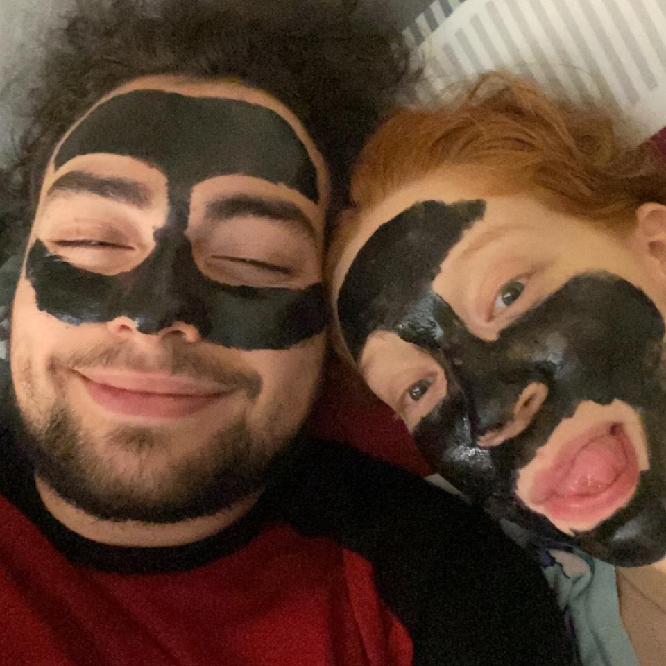 First time we did face masks together.