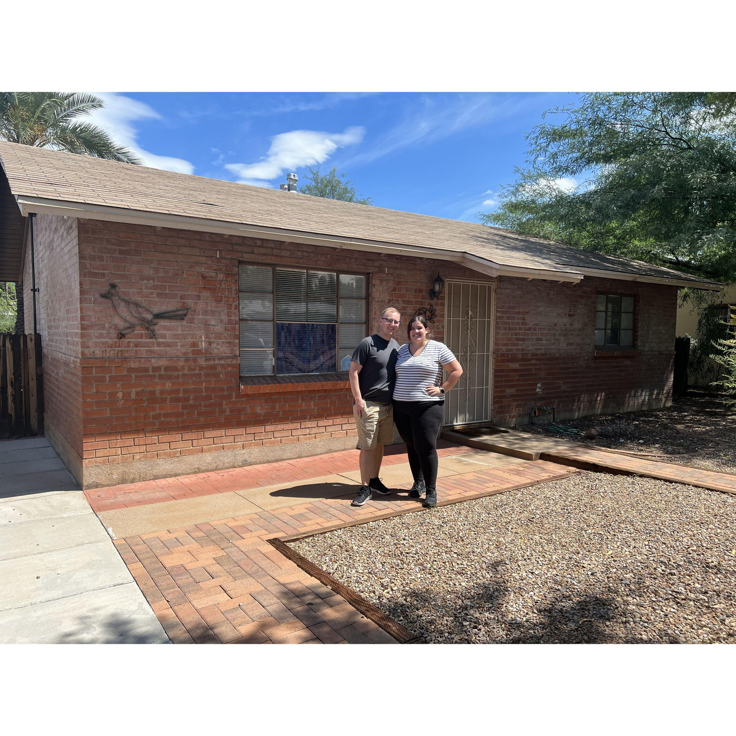 Our last picture at our house in Tucson before Jonas moved to CO in Fall of 2022