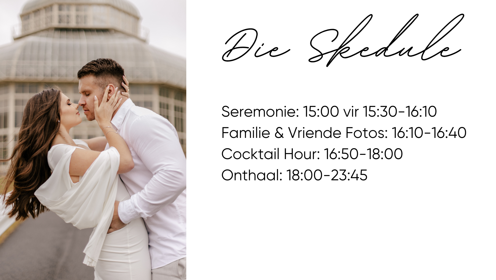 The Wedding Website of Yolandi Blom and Wildre Smith