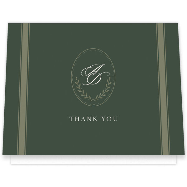 Clyde Landscape | Evergreen | Zola Thank You Cards