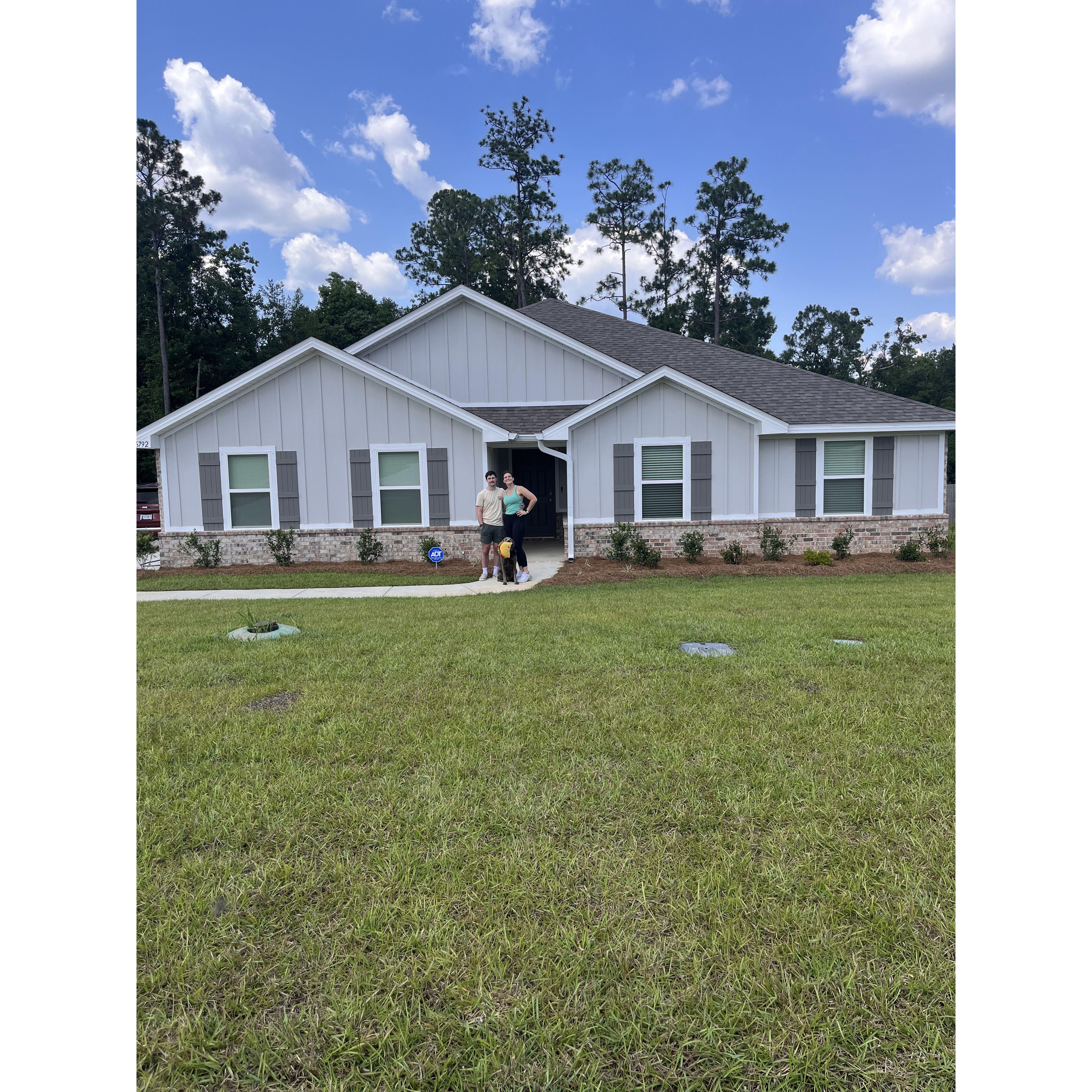 Our first house + Apollo!