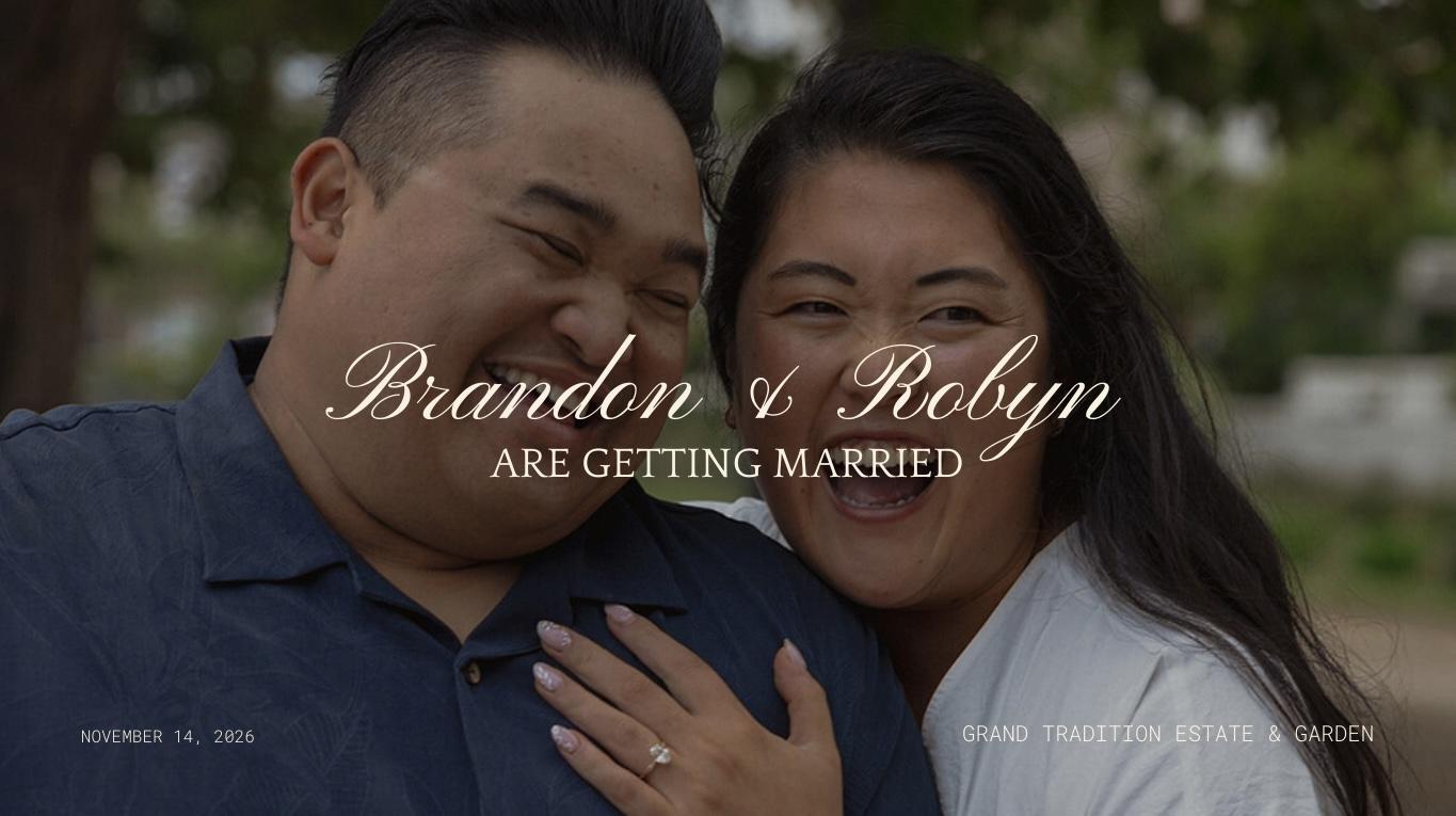 The Wedding Website of Robyn Ukegawa and Brandon Mayo