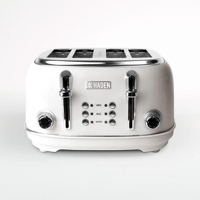 Haden Heritage Ivory White 4-Slice Toaster