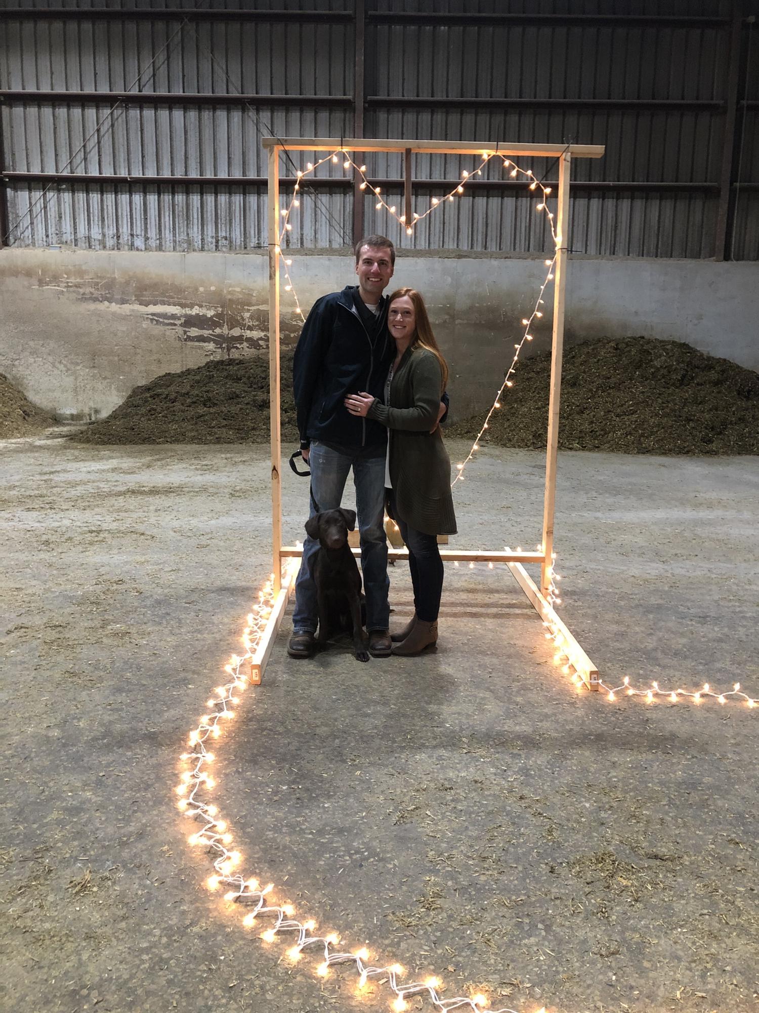 The night we got engaged!
