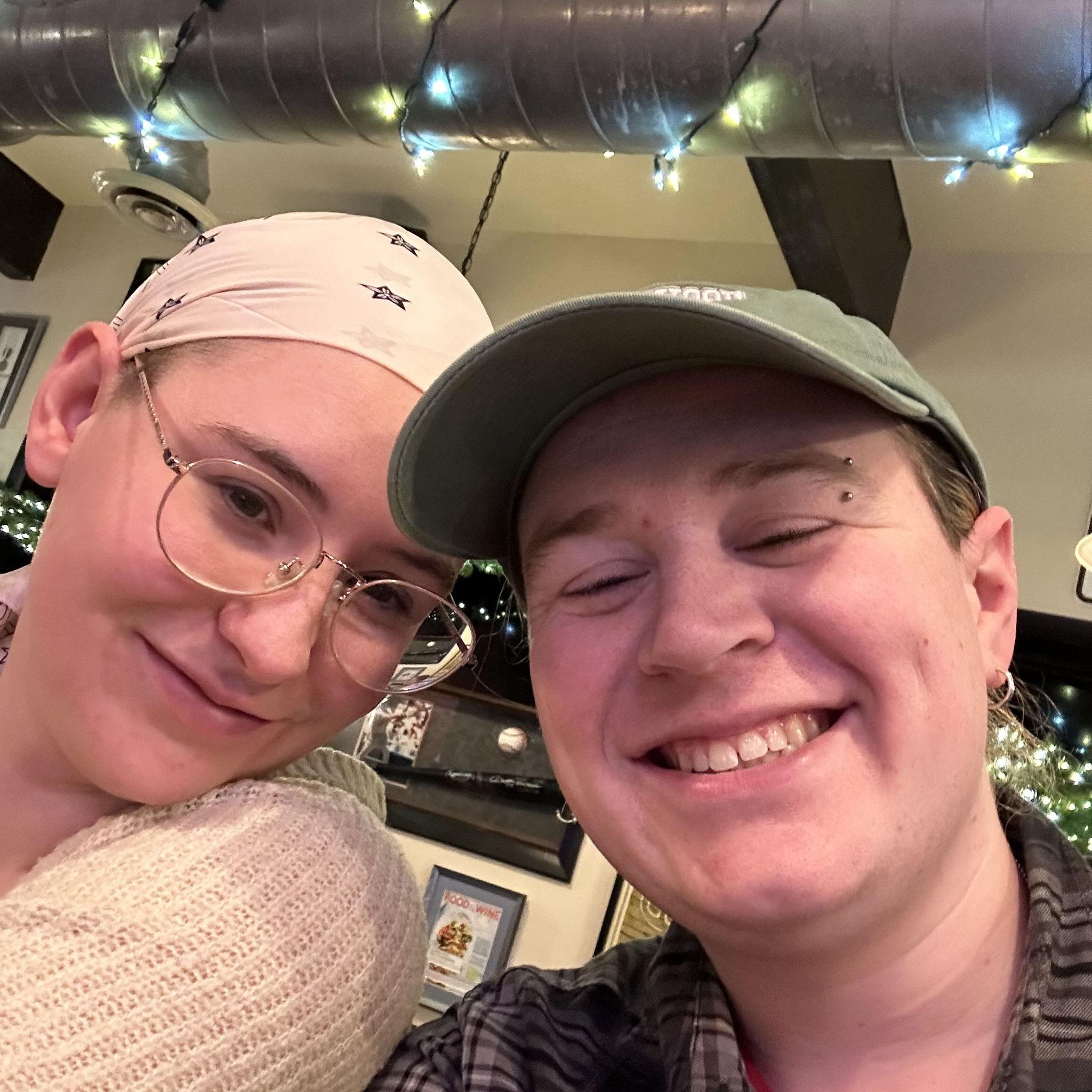 Even on a cozy date night at the local pizzeria, Sam's smile still makes my heart beat faster.