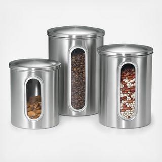 3-Piece Window Canister Set
