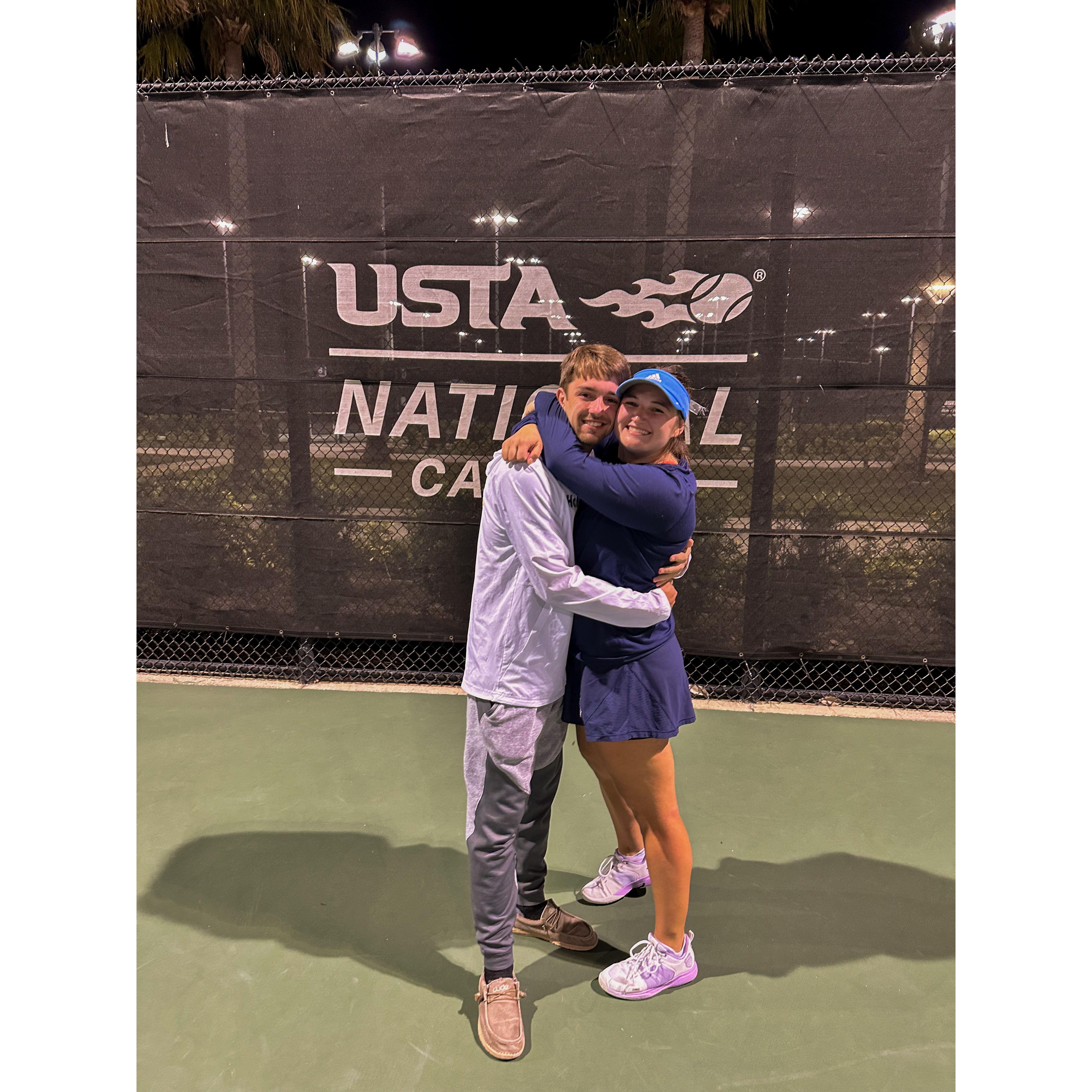 senior year tennis in FL