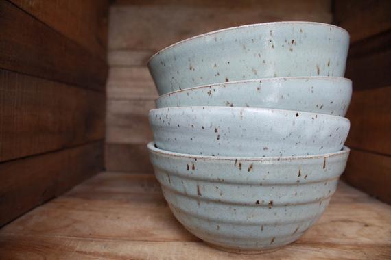 Bowl Set - Speckled Grey - Made to Order Bowls - Cereal Bowls - Salad Bowl - KJ ...         Bowl Set - Speckled Grey - Made to Order Bowls - Cereal Bowls - Salad Bowl - KJ Pottery