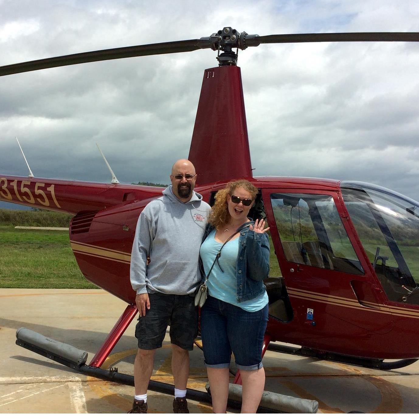 Helicopter in Hawaii