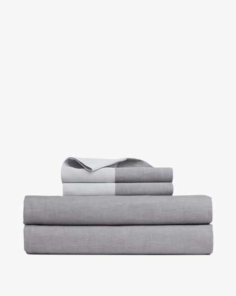 Parachute Home Washed Sateen Sheet Set, California King, Pewter