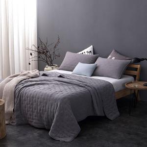 Kasentex Stone Washed Nostalgic Design Ultra Soft Washable Lightweight Quilt Pillow Case Twin Full Single Queen King Size Blanket Bed Coverlet Sets Bedspread with Solid Color