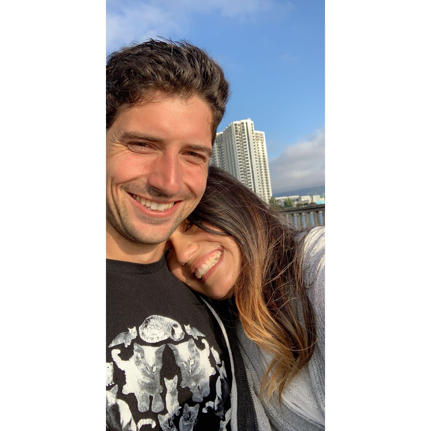 One of our first dates at Chevy's in Emeryville. As a kid, Chris told his tennis coach that this was the ideal date spot to bring his dream girl.