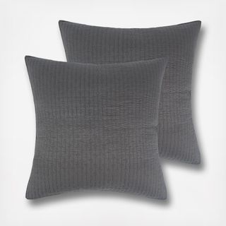 Cross Stitch Euro Sham, Set of 2