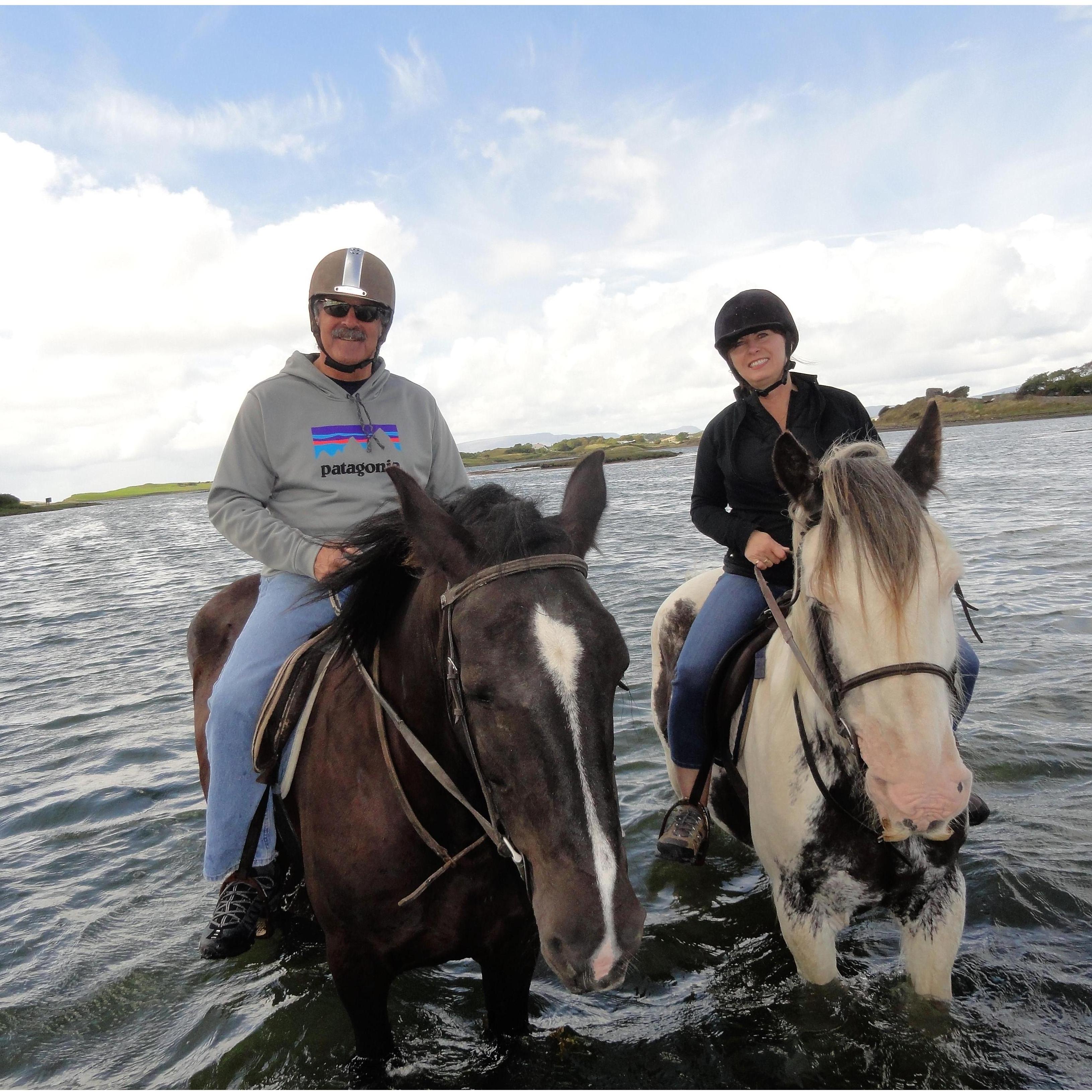 Horseback riding in Northern Ireland, such a fun day!