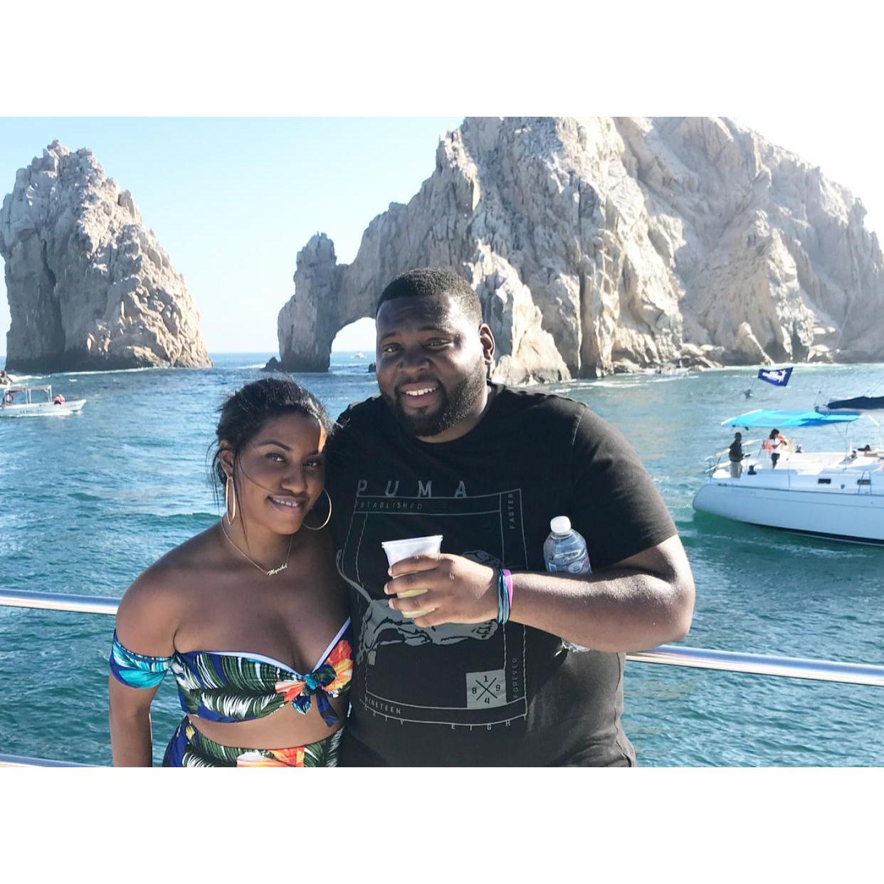 First time in San Jose Del Cabo. P.S Nick hates boats!