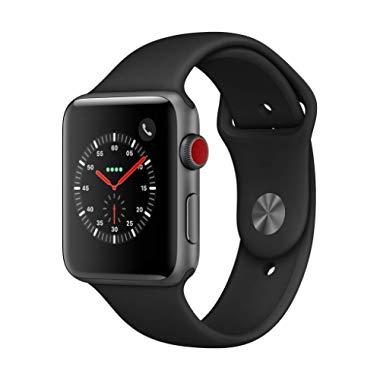Apple Watch Series 3 (GPS + Cellular, 42mm) - Space Gray Aluminium Case with Black Sport Band