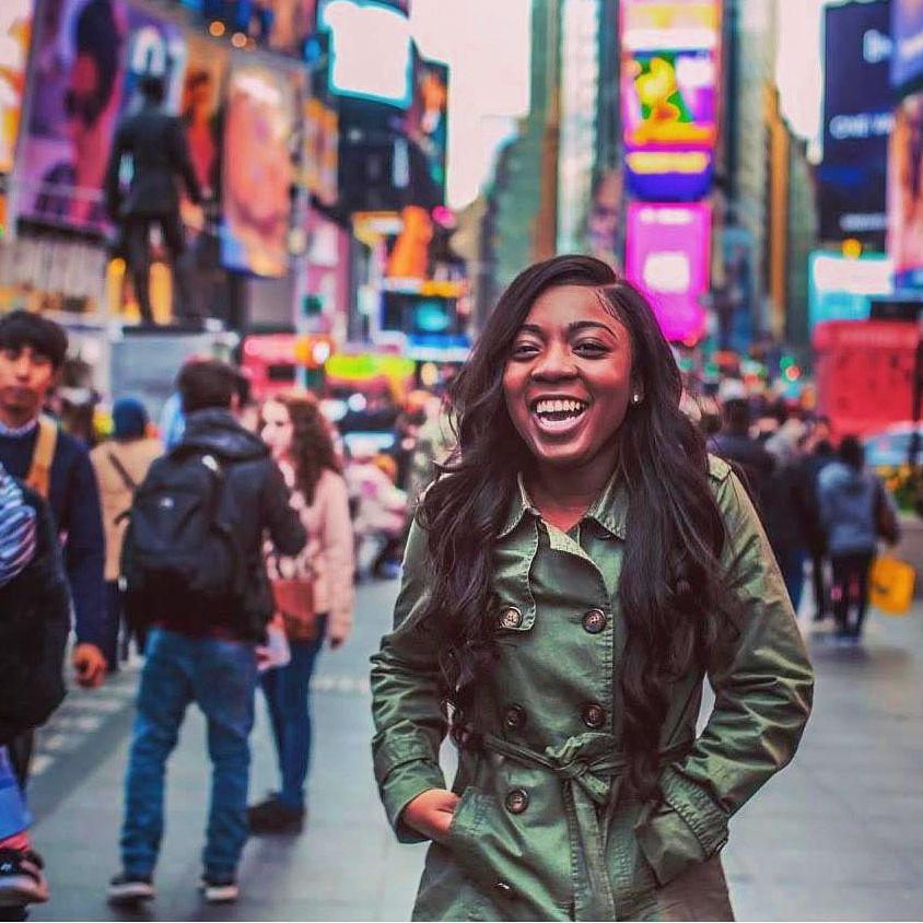 2018: Times Square. The first photo Daiyawn took of Avience