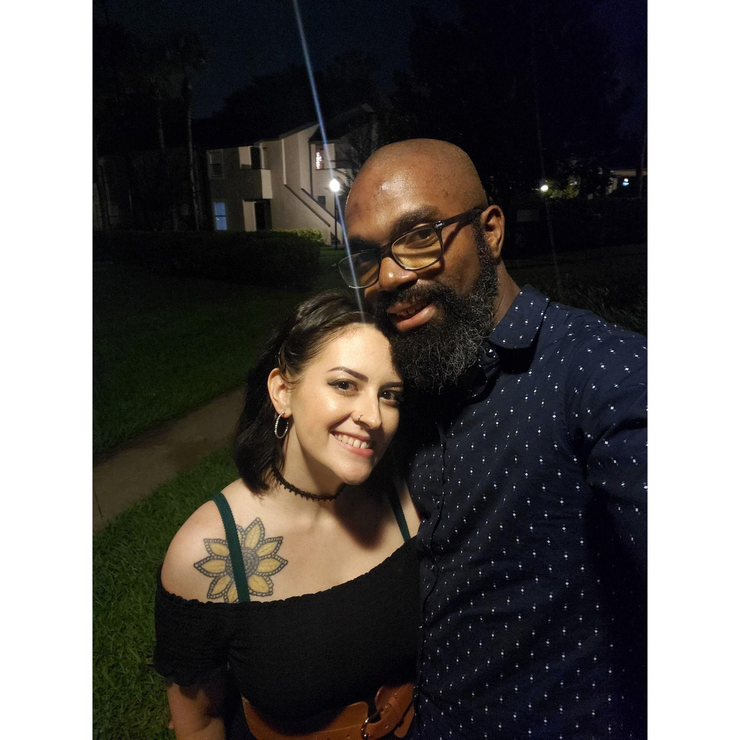 The first picture we took as a couple.