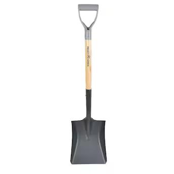 Project Source 19.75-in Wood D-Handle Transfer shovel