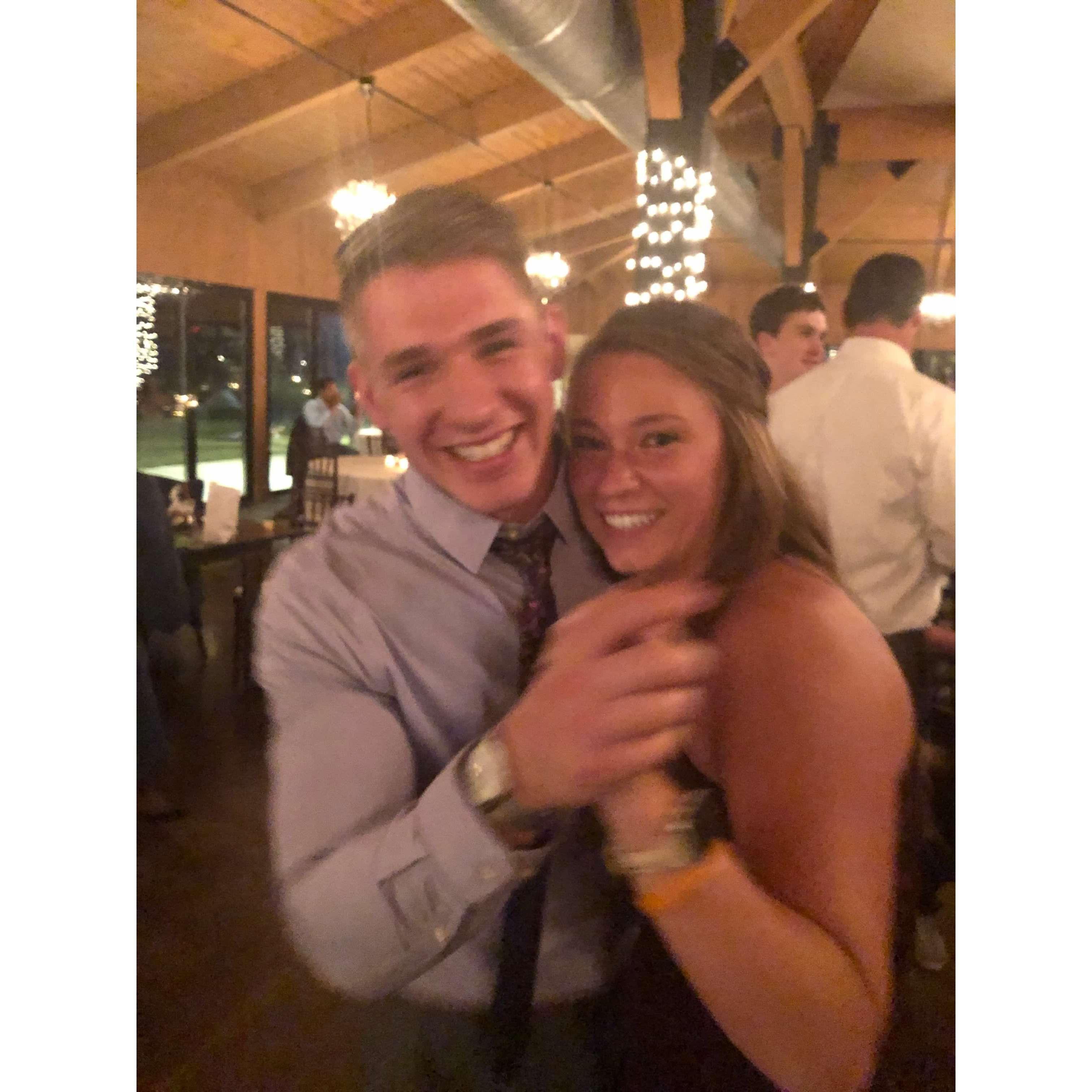 Bond wedding - the first place Tanner met ALL of Meg's family