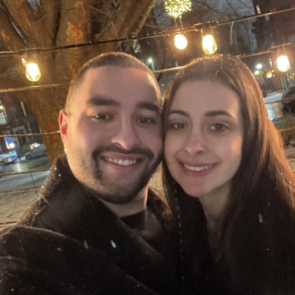 On our trip to Boston - photo taken right after we first said we loved each other